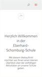 Mobile Screenshot of eberhard-schomburg-schule.de