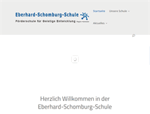 Tablet Screenshot of eberhard-schomburg-schule.de